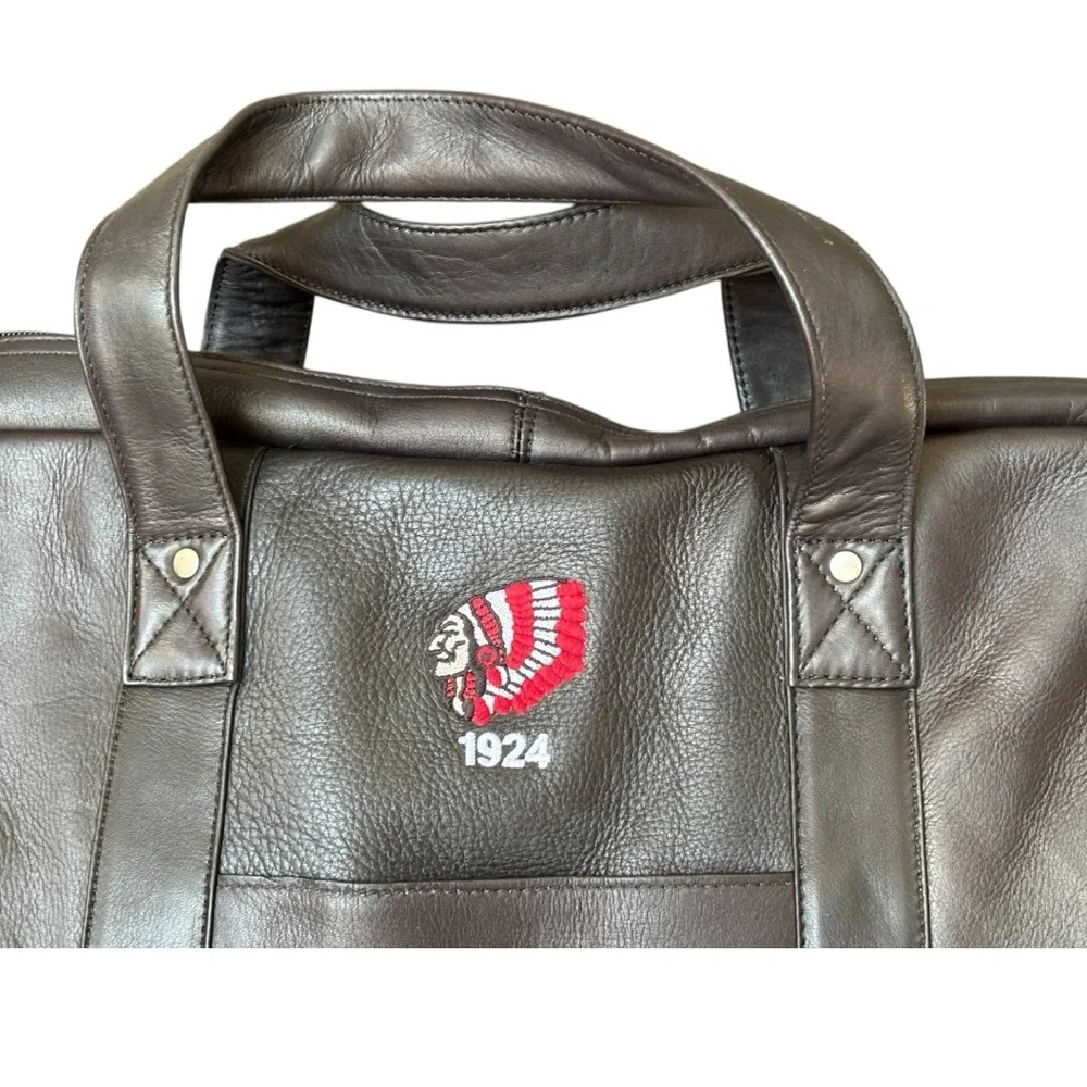 Winston Collection Country Club Duffel Bag Colombian Leather Indian Motorcycle